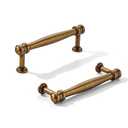 khtumeware 1 Pack 4inch(102mm) Hole Center Antique Brass Cabinet pulls Solid Heavy-Duty Tradition Kitchen Cabinet Handle Cabinet Hardware for Dressing Table Bathroom Pull