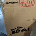 Iwell Large Storage Cabinet, Bathroom Storage Cabinet (White-2)