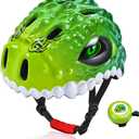 Toddler/Kids Bike Helmet for Boys Girls Adjustable Kids Helmet 3D Lightweight Ventilation and Multi-Sports Scooter Cycling Roller Balance Bike, Green Small: 18.9"-21.2"/48-54cm