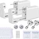 Ear Piercing Kit, Anzero 2 Pcs Disposable Ear Piercing Gun with Preloaded Ear Stud, at Home Self Ear Piercing Gun Kit - 3MM Earrings Stud