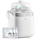 Bear Bottle Washer Pro, Baby Bottle Washer and Sterilizer and Dryer - All in One Machine for Bottles, Pump Parts & Baby Essentials with 90 Detergent Tablets - Effortless, Time-Saving