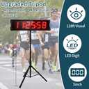 Race Clock with Tripod for Running Events, Large LED Stopwatch with Remote,Countdown/Count up Gym Timer for Home,Wall Digital Time Clocks