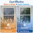 Coavas One Way Privacy Window Tint for Home, Daytime Reflective Mirror Glass Film See Out Not in, Heat & UV Blocking for Balcony/Living Room Large Windows with 3 Tools, 29.5 x 78.7 Inch, Black