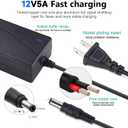 Power Adapter 12V 5A 4A 3A 2.5A 2A 1A AC DC Power Supply Cord Cable 5.5x2.1mm for Sceptre EC Series Monitor,ONN,AOC,Dell,Webcam, Router, Projector, CCTV, Speakers & More 12v 5a Monitor Charger