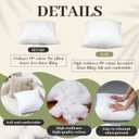 Soaoo Set of 30 Fluffy Throw Pillows Insert Bulk 18 x 18 Inches White, Filled in 400g Polyester Fiber, Decorative Square Pillow for Couch Sofa Bed and Party Supplies