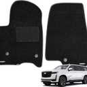 WENNEBIRD Superior Carpet Front Row Floor Mats for 2021-2025 Cadillac Escalade/Escalade ESV, 0.6-Inch Ultra-Thick, Noise-Reducing, All-Weather Waterproof Anti-Slip  2-Pc Set