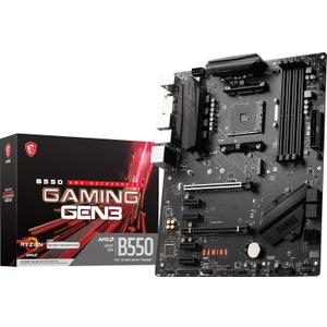 MSI B550 Gaming GEN3 Gaming Motherboard (AMD Ryzen 5000 Series, AM4, DDR4, PCIe 3.0, SATA 6Gb/s, M.2, USB 3.2 Gen 1, HDMI/DVI-Port, ATX)