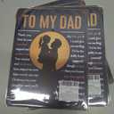 5 x To My Dad Decor Sign  Best Dad Gifts from Daughter, Sentimental Gifts for Dad, Fathers Day or Birthday Gifts for Dad, Vintage Aluminum Plaque by Opix Design 11x8.3 in. for Home, Office, Man Cave