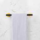 12-Inch Towel Bar Towel Rack Wall Mounted SUS 304 Stainless Steel Towel Rail Towel Rod for Bathroom Modern Style Black & Gold