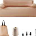 Inflatable Sofa with Built-in Air Pump Rechargeable, Inflatable Couch Support 880 lbs,Blow Up Couch for Camping Home,Travel,Picnic | Support 880 lbs, Camping, Home, Travel, Picnic, Twin XL