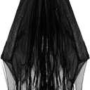 Geyoga Grim Reaper Costume Scary Hooded Cape Witch Costume Hooded Cape for Adult Women Man Cosplay Props (X-Large, Dark)