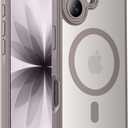 Symcele Designed for iPhone 17 Case, Compatible with MagSafe, [Camera Protection] [15FT Military Droptection] Shockproof Translucent Matte Anti-Slip Phone Case, 6.3", Natural Titanium