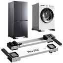 Appliance Rollers Heavy Duty,20''-32''in Extendable Appliance Sliders,Liftable Anti Slip Mobile Washing Machine Base,Easily Move Washer and Dryer Machines,Refrigerators,Furniture-White