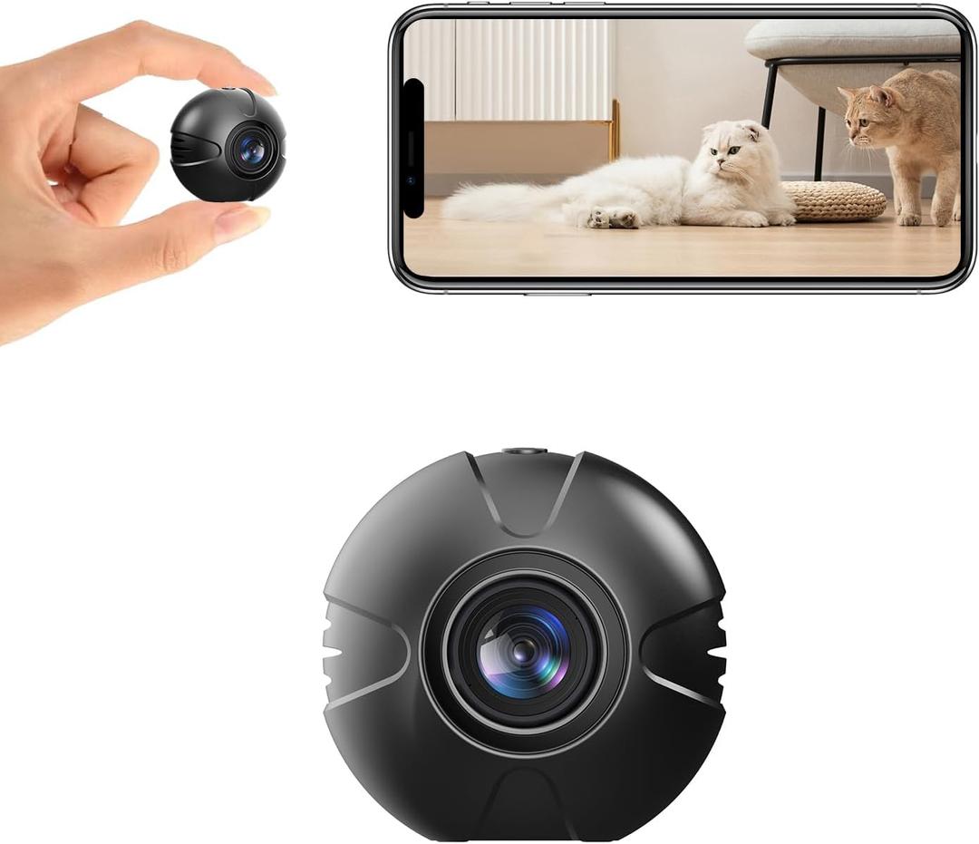 Webookers WB Hidden Cameras -Surveillance Camera with Motion Detection and Night Vision -WiFi Wireless -1080P Indoor Cam -Nanny Cam -Spy Cam - Mini Camera -WiFi Cameras for Pet/Baby/Nanny with App-X3