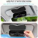 Sunglass Holder for Car Visor Clip, Vehicle Visor Accessories Sunglass Holder, Visor Accessories Sunglasses Holder for Car and Truck to Place Sunglass (Black)
