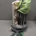 Nuby Pop-Up Booster Seat with Removable Tray - 6+ Months - Portable Booster Seat for Floor for Indoor/Outdoor Use - 3-Point Safety Adjustable Straps - Summer Travel Essentials - Green