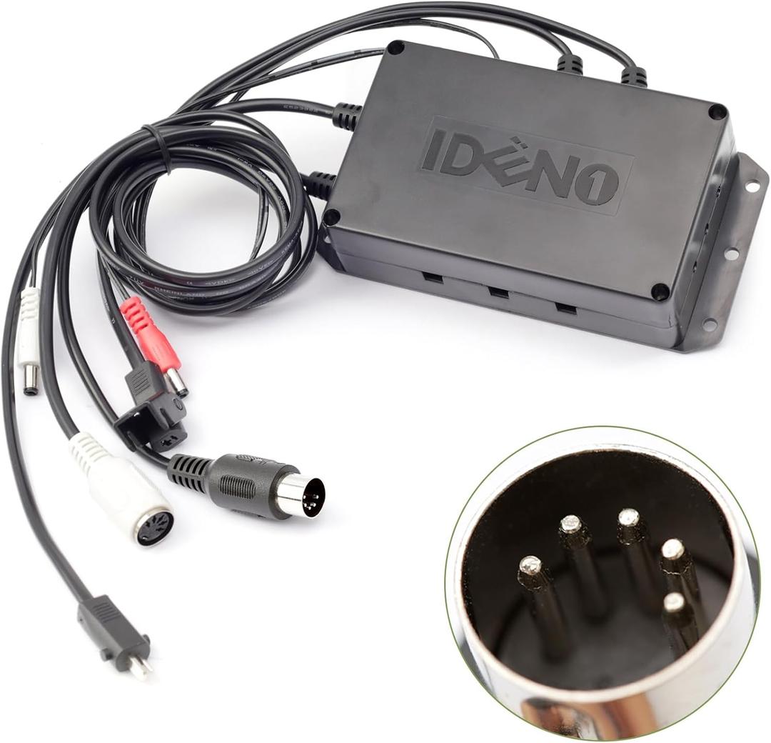 Fit for IDENO 6 Wire Junction Box/Control Box for Power Recliner Lift Chair Operates Up/Down Vibration Massage and Heating (5 Pin 6 Wire)