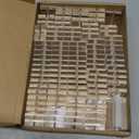 Roowest 100 Pcs Wedding Acrylic Place Card Holders Gifts Clear Table Number Holders 2 Inch Place Stands Acrylic Display Stand for Banquet Menu Dinner Home Party Events Decoration