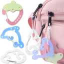 Hollow Blue Dolphin White Cloud Pink Strawberry Cute Carabiner Clip Kawaii Carabiner Keychain Clip Fruit Animal Star Hole Acrylic Key Chain Hooks Carabiners Y2K Keychain Holder Keychain Accessories