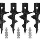 Sand Anchor for Boat,Sand Auger Boat Anchor Dock Auger for Making Sandbar Anchor,Fit 1.5" Schedule 40 PVC Tubing with 1.57" ID, for Secure Pontoon Boat Beach Umbrella Shallow Water Anchor