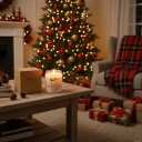 3 x 10 oz Holiday Cheer Scented Candles, Gift for Family, Gifts for Mom and Dad, Bestie BBF Gift 50 Hours Long-Lasting Burn Time