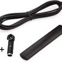 Eightwood Car Stereo FM Radio Antenna, Hidden Windshield Antenna, DIN Plug Adhesive Patch Antennae + DIN Female to ISO Adapter for Vehicle Car Truck Stereo Receiver Head Unit FM HD Radio