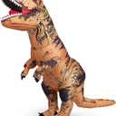 Adult Dinosaur Inflatable Costume (150cm-190cm) Funny Tyrannosaurus Rex Costume for Mardi Gras Halloween Party Christmas