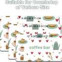 Dish Drying Mat 16" X 24", Super Absorbent & Cuttable Coffee Mats for Countertop, Kitchen Counter Mat Fits Under Coffee Maker or Machine, Hide Stain Drying Pad for Dish Drying Rack, Coffee and Sweets