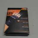 LED Flashlight Gloves, Half Finger Lighted Gloves Gifts for Men Women, Flashlight Gloves with 8 LEDs Stocking Stuffers Cool Gadgets Christmas Birthday Gifts for Men and Women