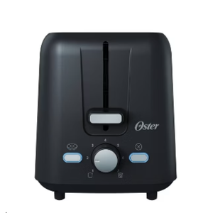 Oster 2-Slice Toaster With Extra-Wide Slots Black: 800W, Bagel & Toast Capabilities, Spot Clean
