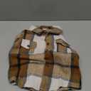 Kids Toddler Flannel Shirt Jacket Plaid Long Sleeve Lapel Button Down Shacket Baby Boys Girls Fall Shirt Coat Outwear (1-2T)