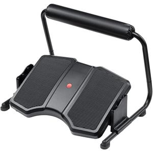 Adjustable Rocking Foot Rest for Under Desk at Work, Ergonomic Office Footrest Foam Leg Rest Elevated Under Table, Standing Desk Foot Rocker Stand Support (Black)