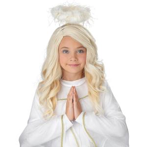 California Costumes Girls Golden Angel Wig, Blonde, one Size