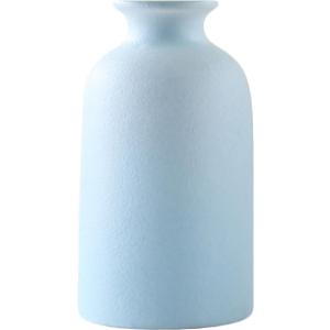 Blue Small Ceramic vase Dry Flower Vases for Home Decor Bohe vase Dried Flowers Home, Living Room, Modern, Minimalist, Centerpieces Office Desk Gift(S Blue)