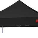 MASTERCANOPY Replacement Pop Up Canopy Top (10x10, Black)