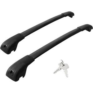 Roof Rack Cross Bars Compatible with Bronco Sport 2021 First Edition 22-24 Outer-Banks 21-24 Badlands Roof Rack for Luggage Kayak Snowboard Cargo Carrier Bike Rooftop Canoe etc 220LB Black