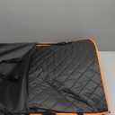 Dog Car Seat Cover for Back Seat,Holds 420lbs,Waterproof Back Seat Extender for Dogs with Hard Bottom,2025 Upgraded Material Dog Hammock for Car,Easy to Use and Clean (Black Orange)