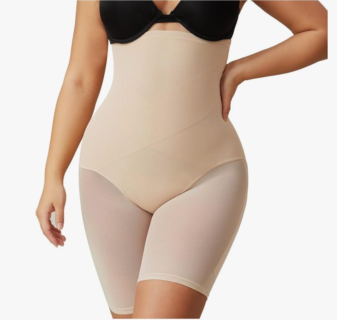 MOVWIN Tummy Control Shapewear for Women High Waisted Butt Lifting Panties Thigh Slimmer Body Shaper Shorts XL