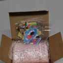 Mini Refrigerator Toy, Fill The Fridge with Ice Cream, Juice & 40+ Mini Food Toys for Dollhouse Accessories & Kitchen Playset. Realistic Refrigerator Play Gift for Kids. (Pink-42pcs)