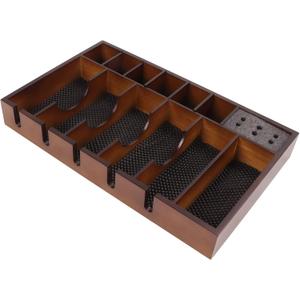 Barber Clipper Holder, Strong Adsorption Barber Tray Organizer Large Area Wooden for Beauty Salon
