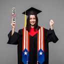 4Pcs Graduation Flag Stole Sash Class of 2026 with Grad Cap Tassel Scroll Honor Cord - Style 2