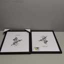 Yaetm Black Wood 11x14 Picture Frame with Mat for 8x10 Set of 2, Solid Wood Photo Frames with Tempered Glass, 11 x 14 Frames for Wall Mounting (2 pack, Black)