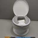 Toddler Potty Training Toilet with Diatomaceous Earth Mat Realistic Toilet for Toddlers with Lid, Splash Guard & Non-Slip Base Baby Potty Training Toilet with Bonus Tic-Tac-Toe Play Mat