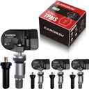 CARORAV TPMS Sensor Tire Pressure Monitoring System Sensor Compatible for Ford F150 F250 F350 Escape Fusion Mustang, Lincoln MKC MKX, Replaces F2GZ1A189A F2GT-1A180-AB, 315Mhz, 4-Pack