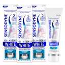 Sensodyne Clinical White Toothpaste Clinically Proven Whitening for Sensitive Teeth, Intensive Clean, 3.4 oz (3 Pack)