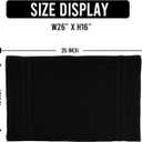 24 Pack Black Hand Towels 100% Cotton Spa Towels 16x27 inches Highly Absorbable Facial, Gym, Hair and Face Towels in Bulk