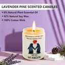 Lavender Pine Scented Candle Gift for Women Wife, You are My Penguin Pattern Jar 7oz Soy Wax Aromatherapy Candle,Gift for Couples, HerAnniversary, Valentine's Day, Birthday
