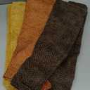 MIULEE Pack of 4 Fall Orange/Yellow Couch Throw Pillow Covers 18x18 Inch Halloween Soft Decorative Chenille Pillows Farmhouse Accent Cushions for Boho Home Decor Spring Sofa Bedroom Living Room