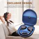 LTGEM Case Compatible with Sony WH-CH720N / WH-CH520 / WHCH710N / WH-CH510 Noise Canceling Headphones Over The Ear Headset, Black+Blue