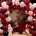 Hungdao 140 Pcs Wine Birthday Decorations Burgundy Balloon Arch Kit for Women 5/8inch Latex Balloons Burgundy Wedding Favor Aging Like Fine Wine Birthday Decor Wedding Bridal Shower Party Anniversary
